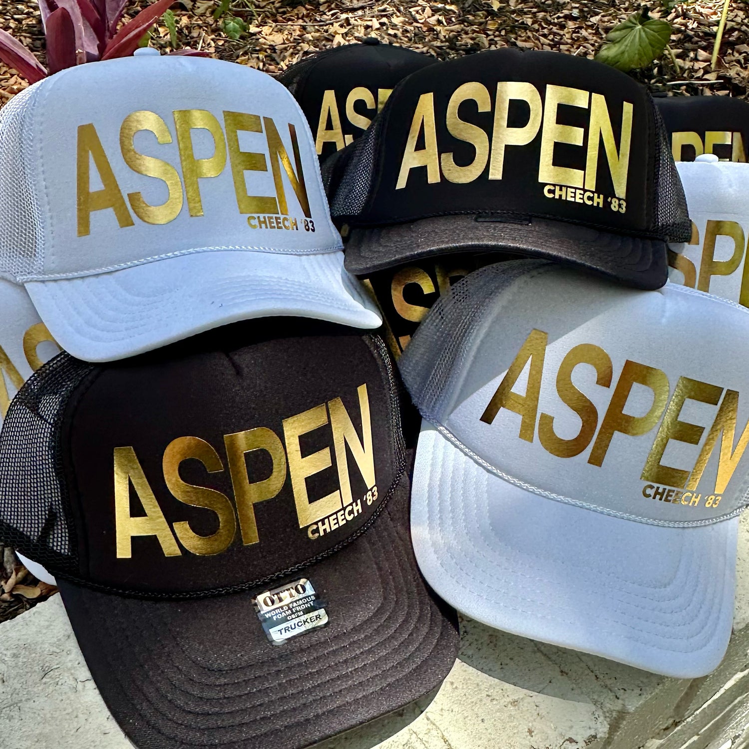 Trucker Hats with Custom Lettering