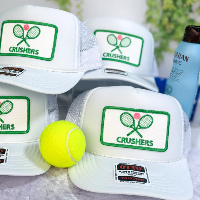 Raq Classic Trucker Hat — Tennis Racquets Patch, Custom Team Colors