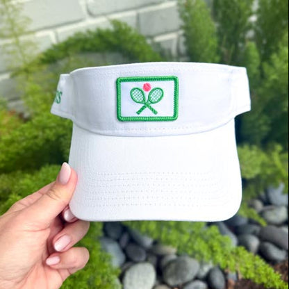 Raq Classic Visor — Tennis Racquets Patch, Custom Team Colors