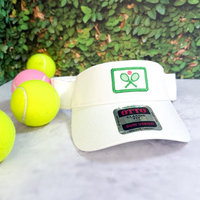 Raq Classic Visor — Tennis Racquets Patch, Custom Team Colors