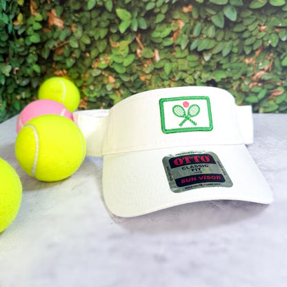 Raq Classic Visor — Tennis Racquets Patch, Custom Team Colors