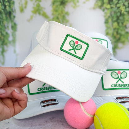Raq Classic Visor — Tennis Racquets Patch, Custom Team Colors