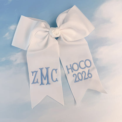 HOCO & Prom Monogram Bouquet Ribbon/Bow