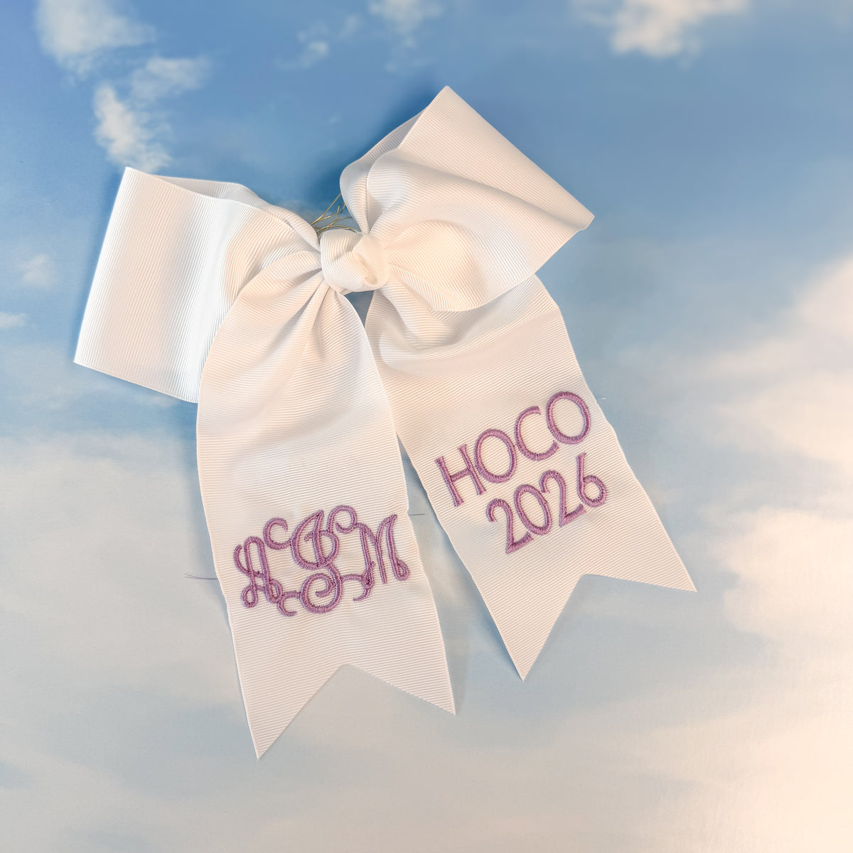 HOCO & Prom Monogram Bouquet Ribbon/Bow