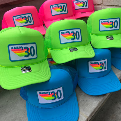 Trucker Hat - Birthday Rainbow Stripes Patch