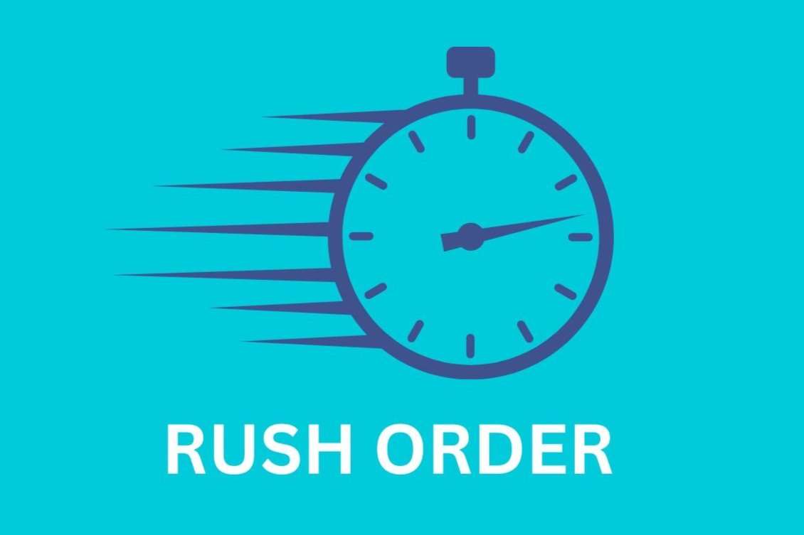 Rush Order Example Rush Order – Sticker and Stitch