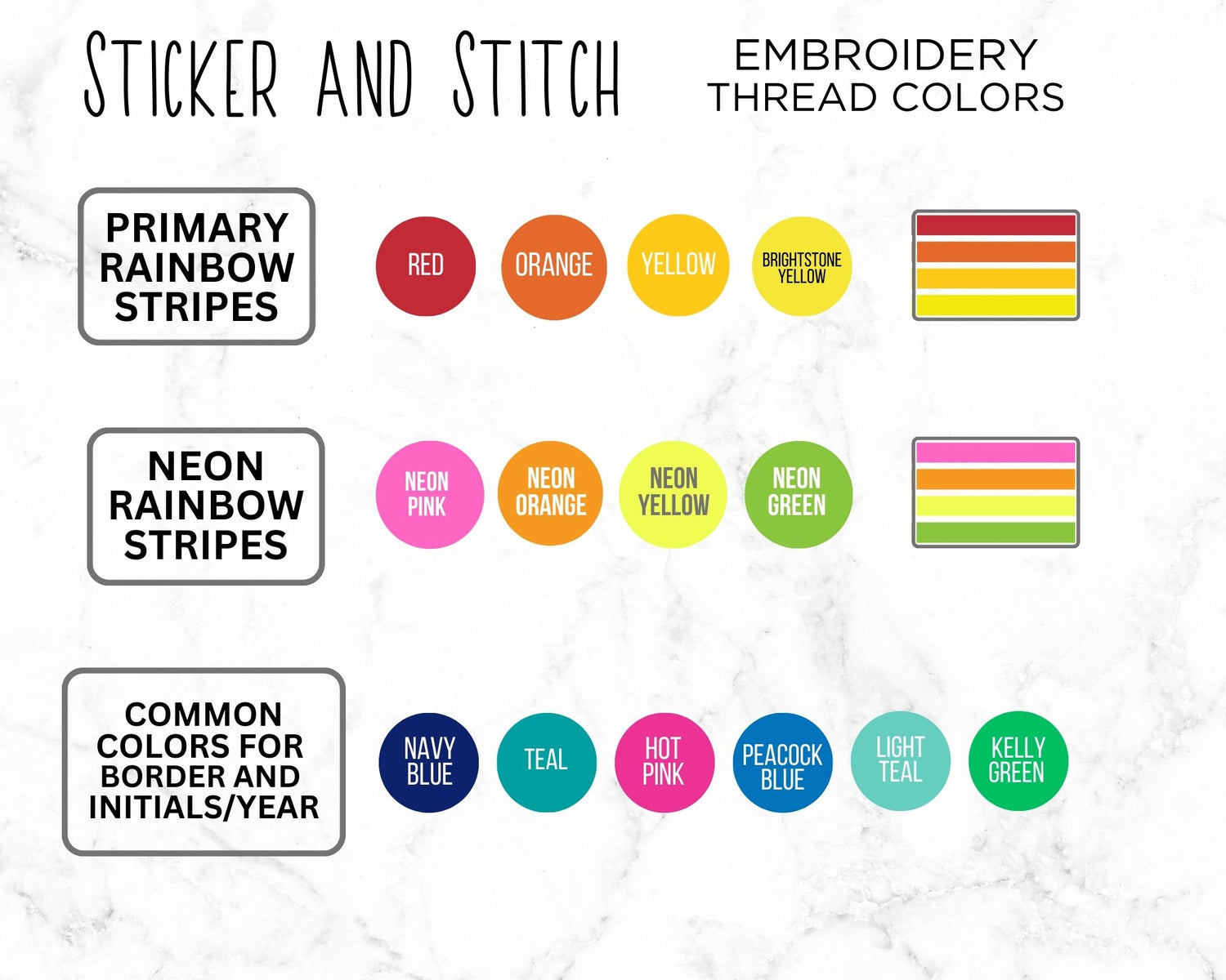 Thread Colors – Sticker and Stitch