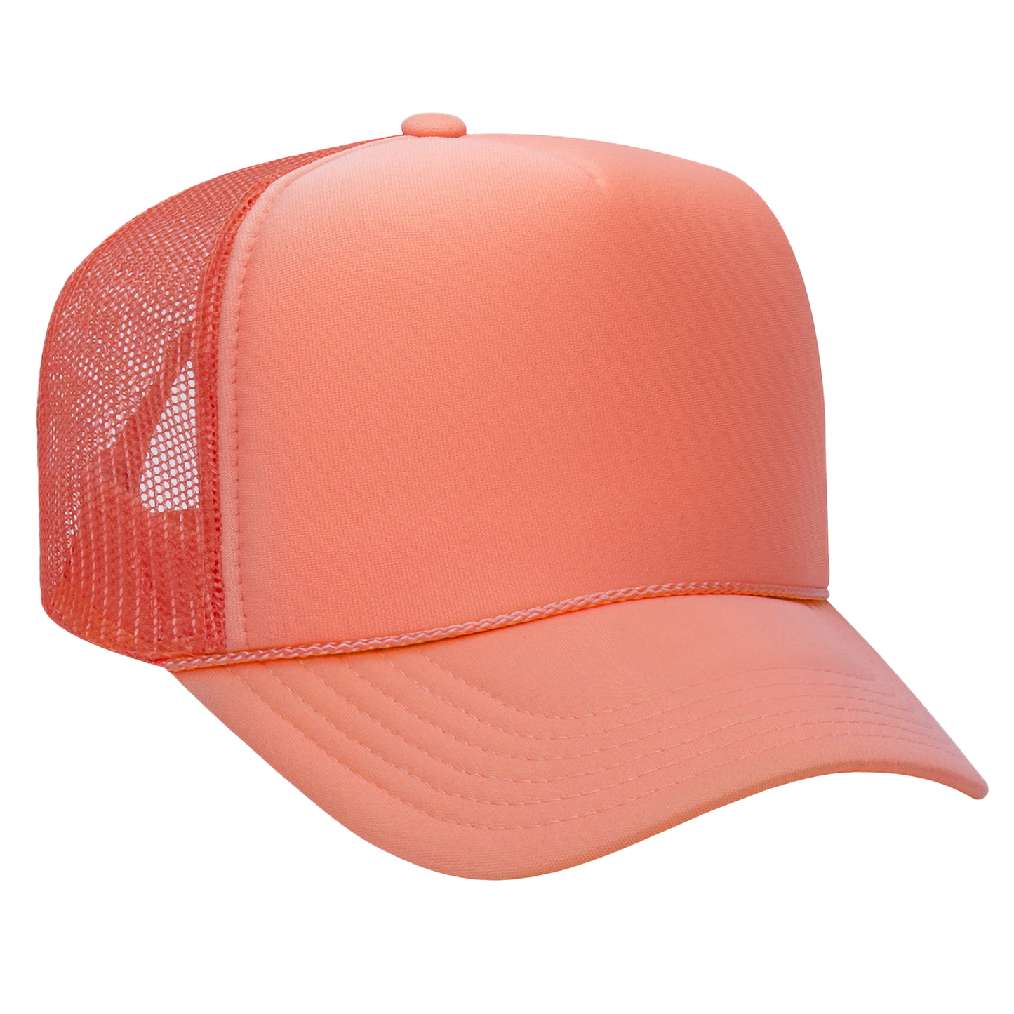 Blank coral foam trucker hat