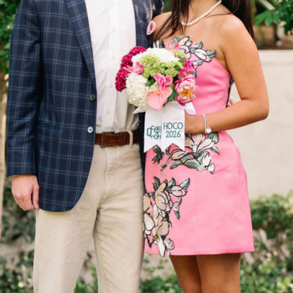 HOCO & Prom Monogram Bouquet Ribbon/Bow
