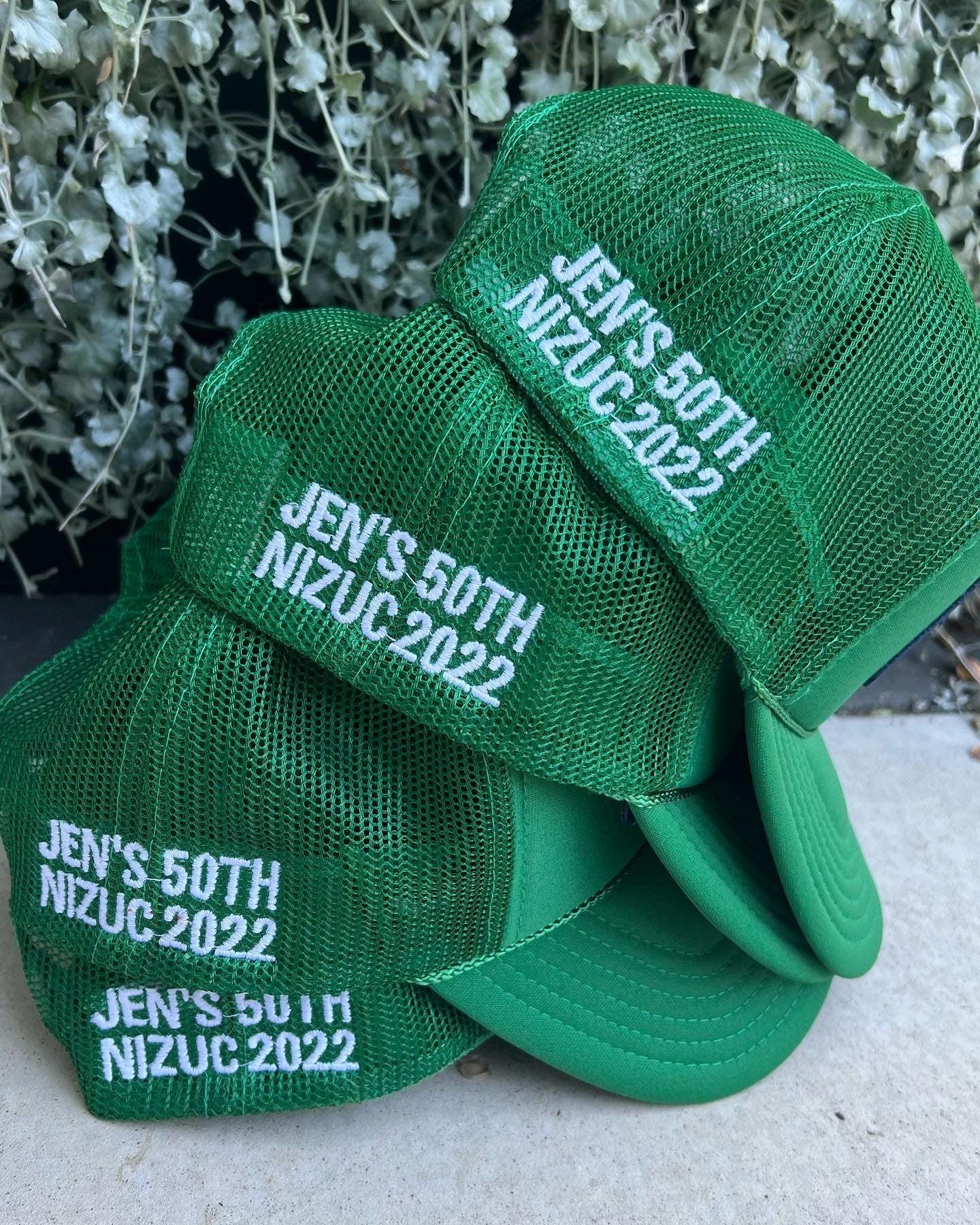 Back of Hat Embroidery Add-on, Custom text for trucker hats, personalization