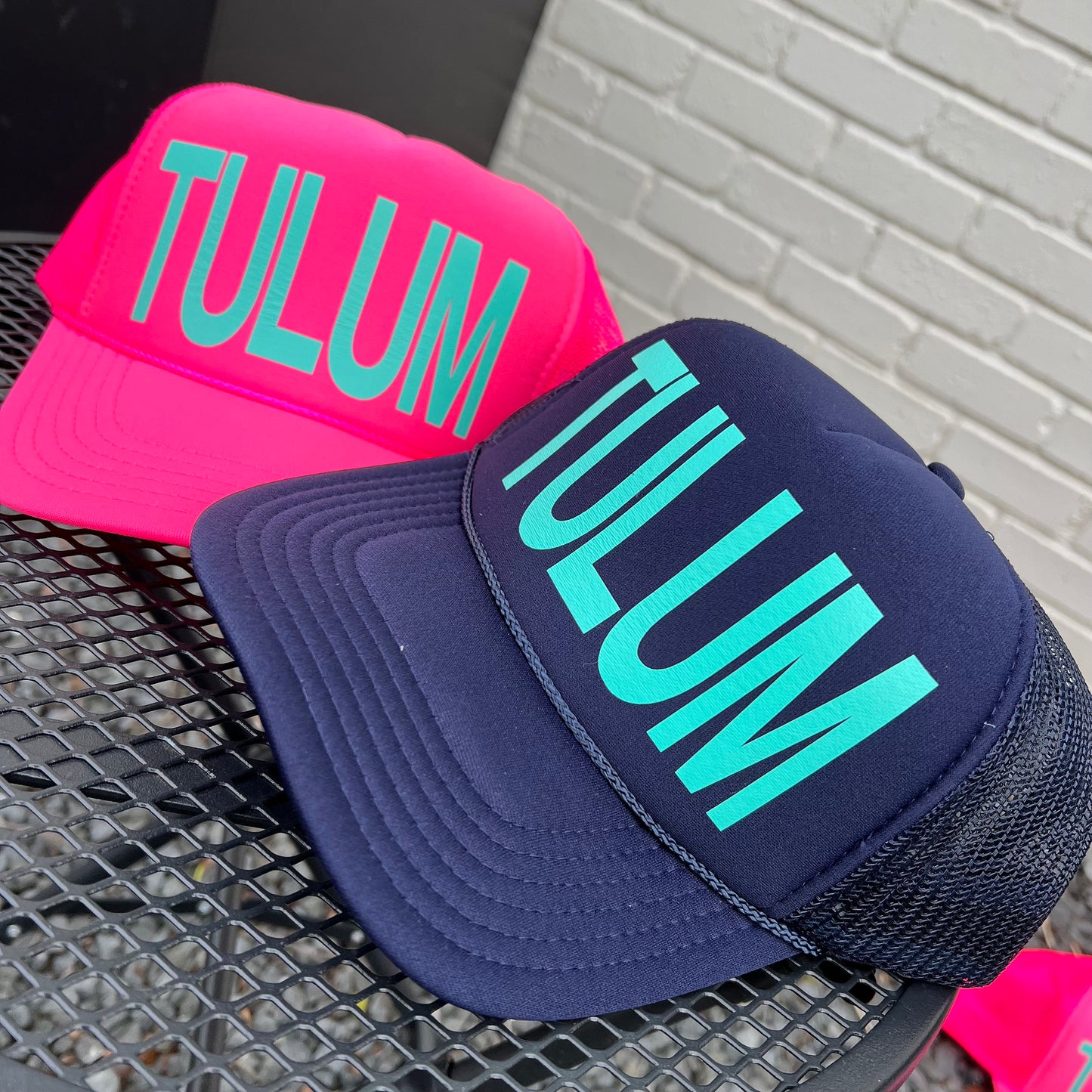 Custom Text Trucker Hat, Girls Trip, Bachelorette Party, Gifts for friends, Beach Chic
