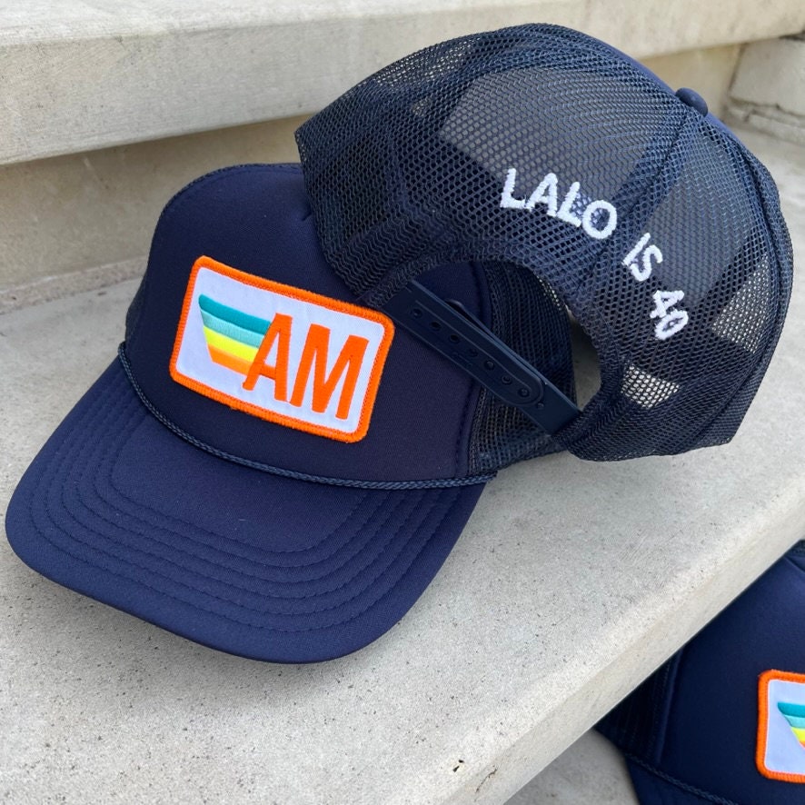 Back of Hat Embroidery Add-on, Custom text for trucker hats, personalization