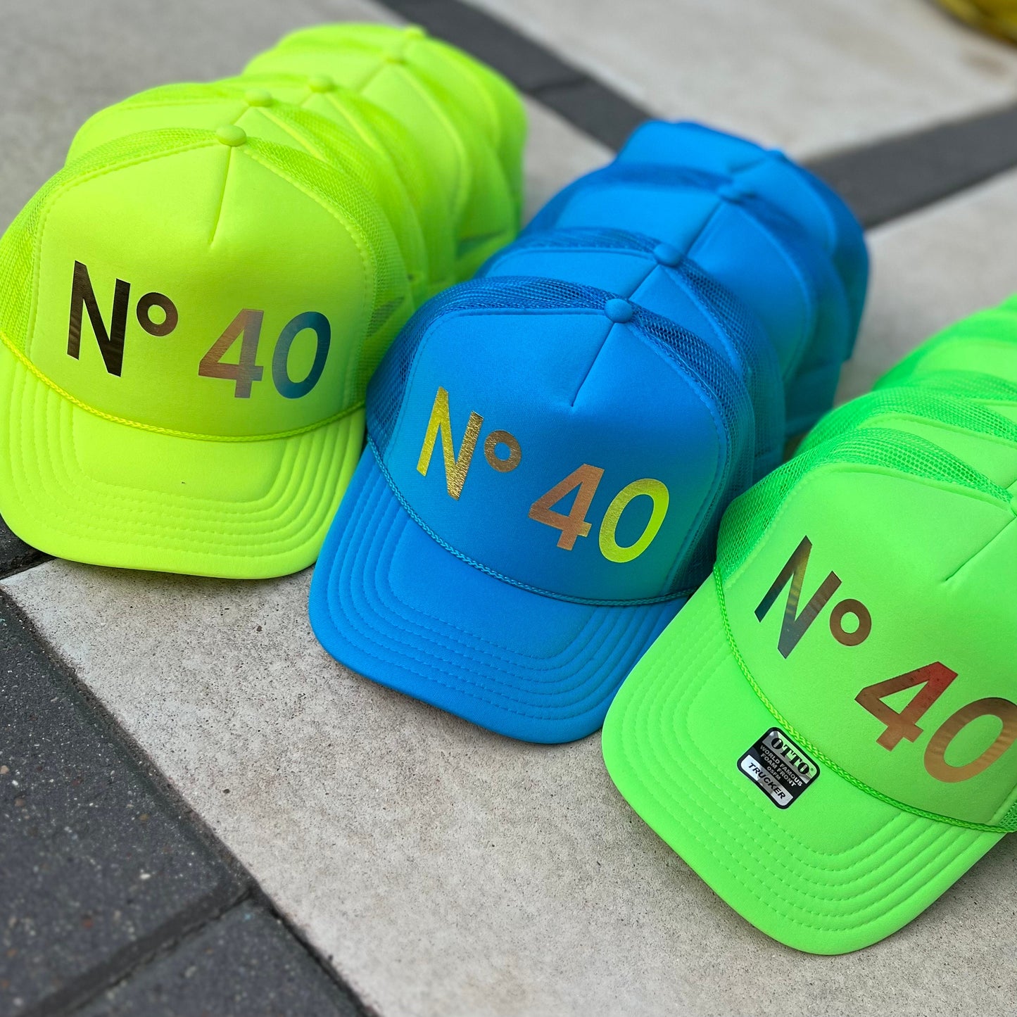 Foil Letters Custom Trucker Hat Cap, Girls Trip, 40th Birthday Gift ideas, Girls Weekend, Customized, Beach, 50th gift favor, gold