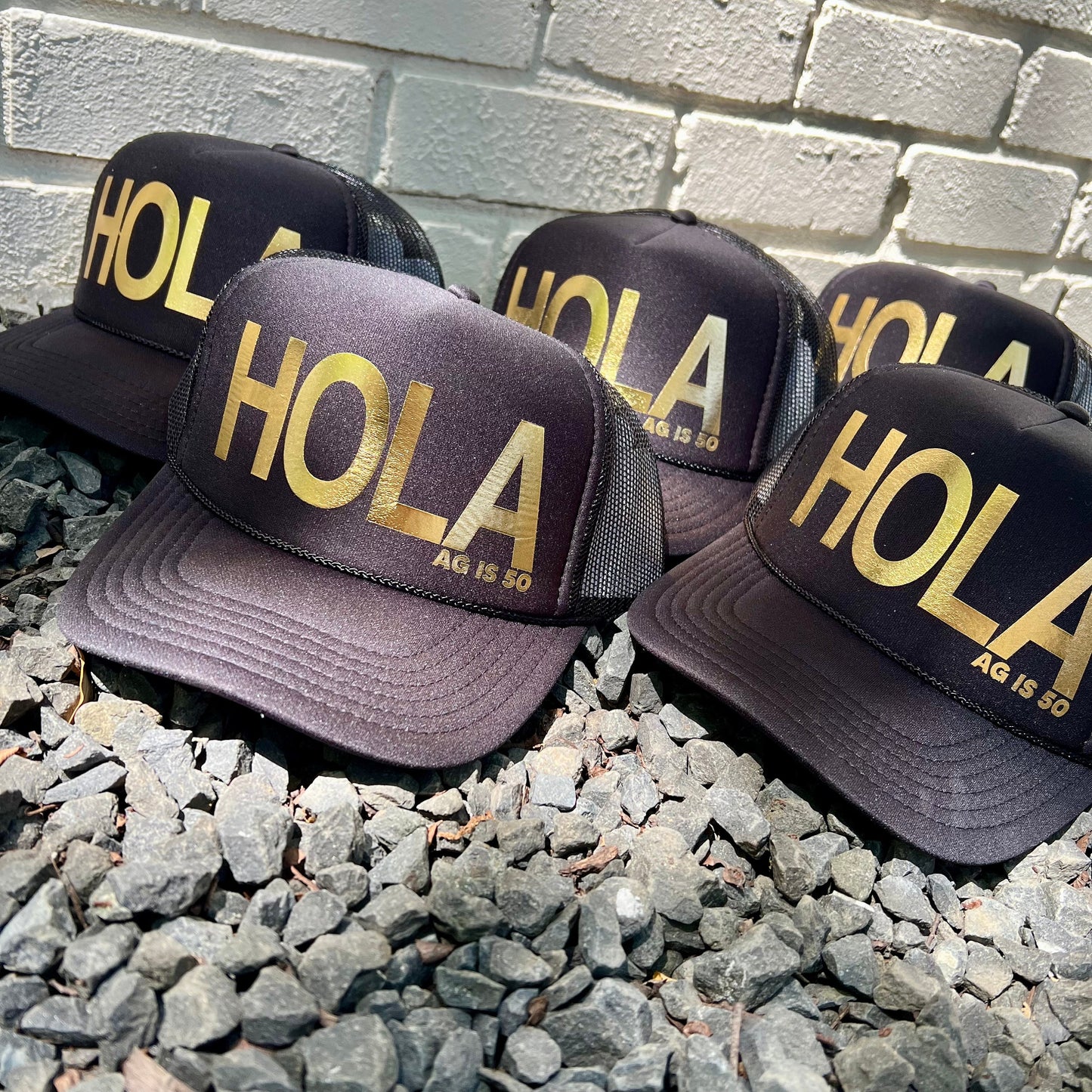 Custom Trucker Hat Cap, Girls Trip, 40th Birthday Gift ideas, Girls Weekend, Customized, Bridesmaids, Beach, 50th birthday gift favor, GOLD