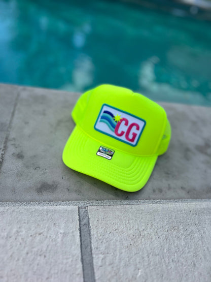 Custom Trucker Hat Cap, Girls Trip, 40th Birthday Gift ideas, Girls Weekend, Customized, Beach, 50th birthday gift favor, Sun Waves
