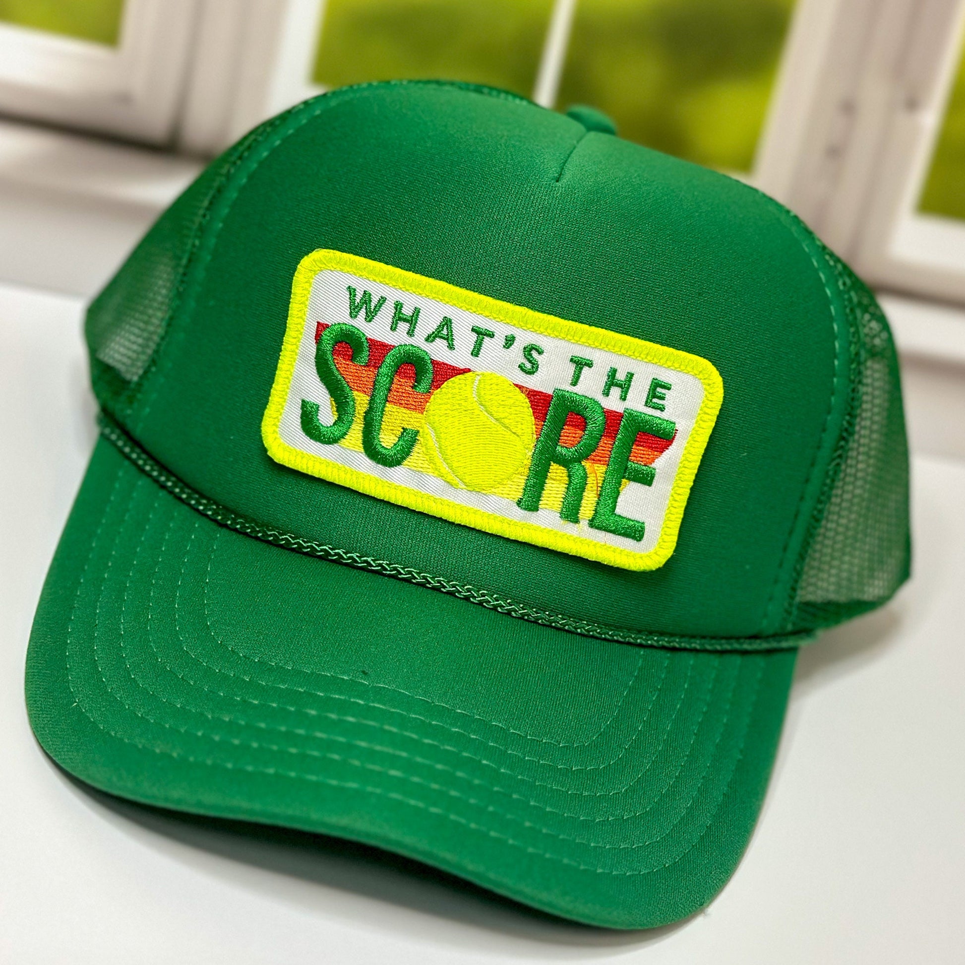 Tennis Pickleball Patch Trucker Hat, Team Gift, Custom Design