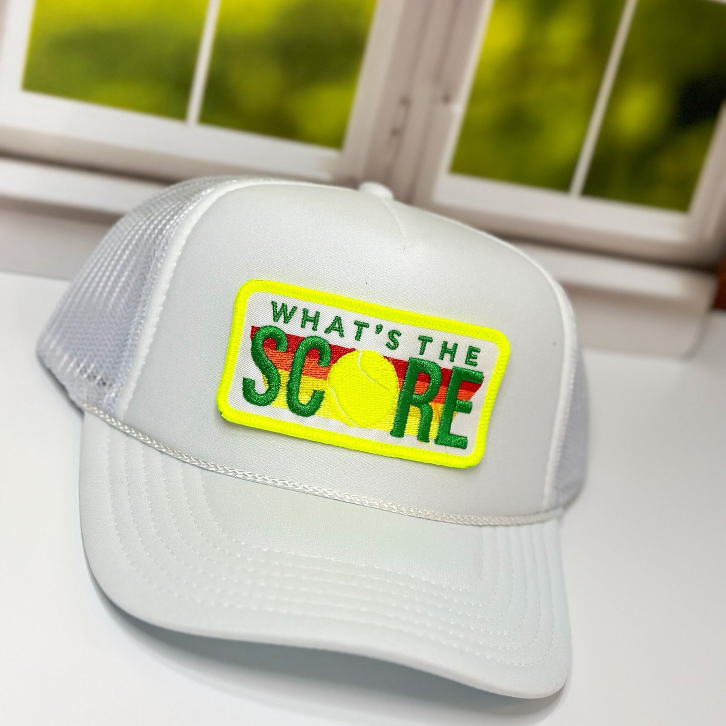 Tennis Pickleball Patch Trucker Hat, Team Gift, Custom Design