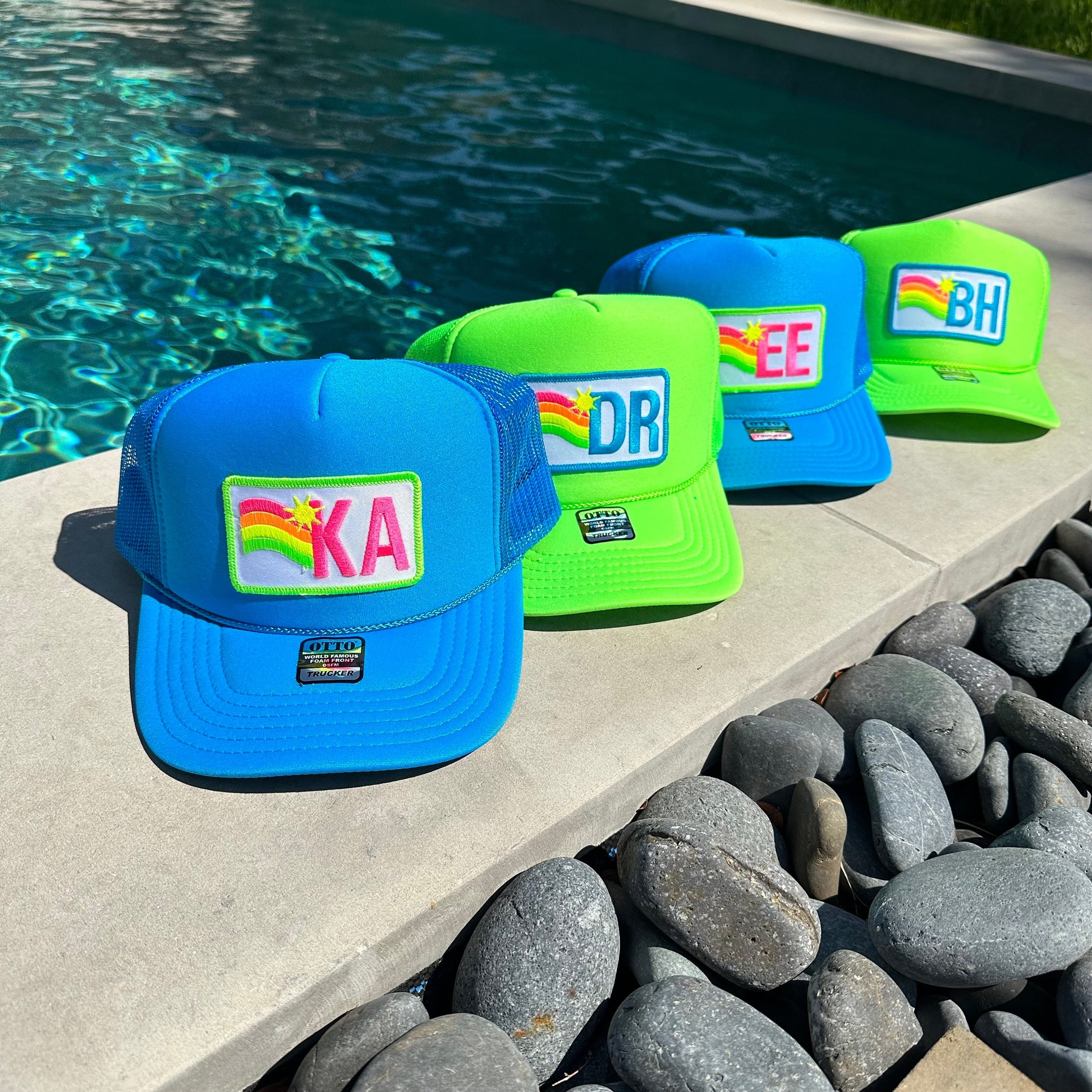 Custom Trucker Hat Cap, Girls Trip, 40th Birthday Gift ideas, Girls Weekend, Customized, Beach, 50th birthday gift favor, Sun Waves