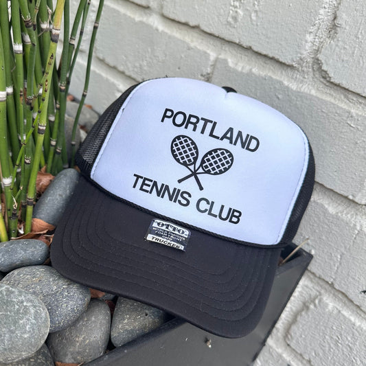 Tennis Team Trucker Hat, Custom Design