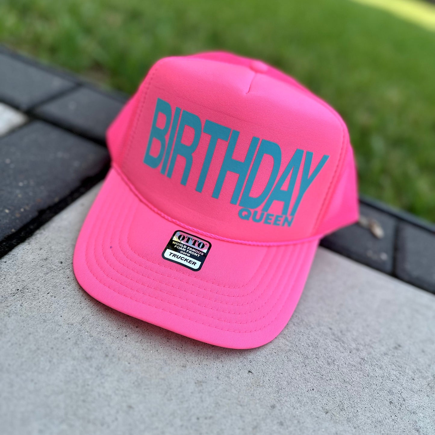 Custom Birthday Trucker Hat Cap, Girls Trip, 40th 50th Gift ideas, Girls Weekend, Customized, Beach, gold, beach babe