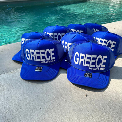 Custom Text Trucker Hat, Girls Trip, Bachelorette Party, Gifts for friends, Beach Chic