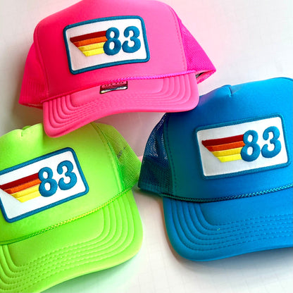 Birthday Year Trucker Hat: Retro '76 or '86 Patch Cap