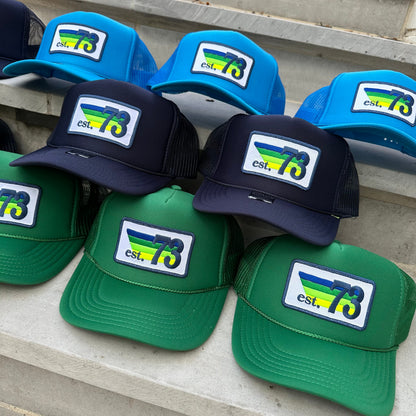 Trucker Hat - Birthday Rainbow Stripes Patch