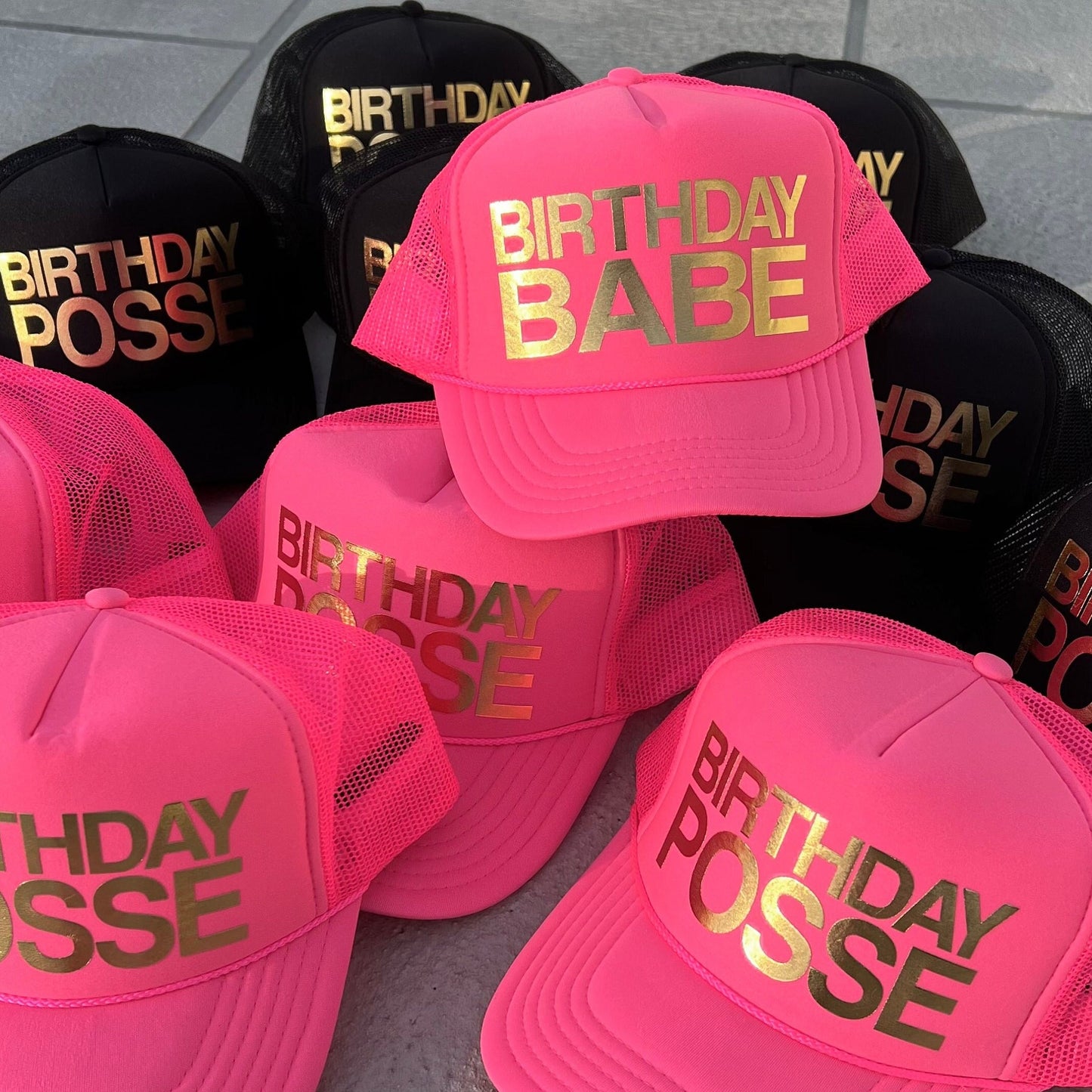 Birthday Babe Trucker Hat: Girls Trip, Birthday Squad