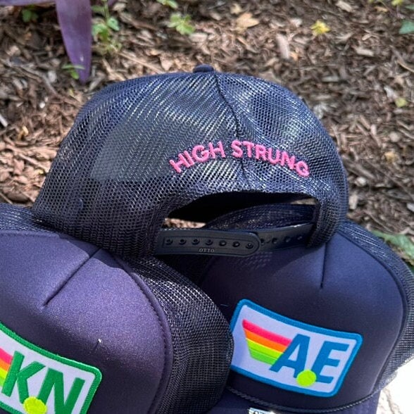 Back of Hat Embroidery Add-on, Custom text for trucker hats, personalization