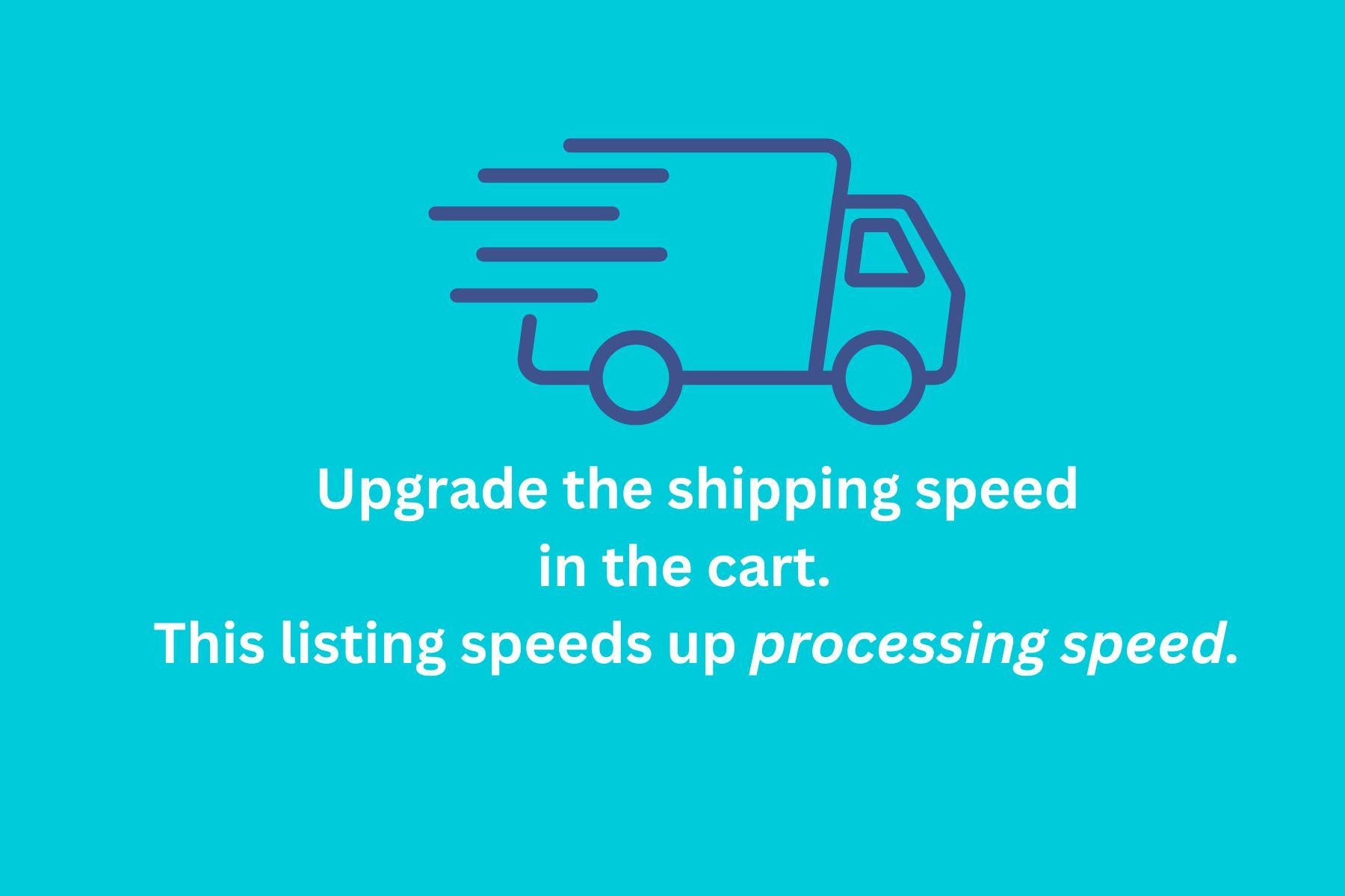 Rush Expedited Processing ADD-ON, upgrade