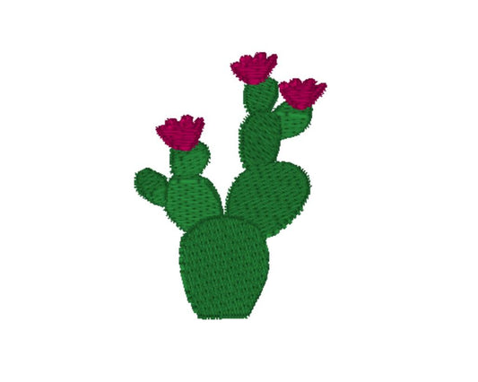 Prickly Pear Cactus Machine Embroidery Design (PES, DST, JEF)