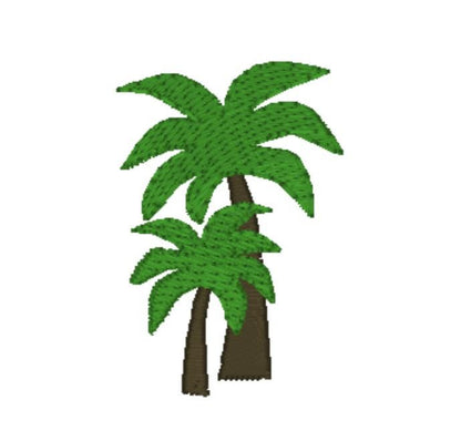 Mini Palm Tree Machine Embroidery Design (PES, DST, JEF)