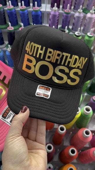 Birthday Babe Trucker Hat: Girls Trip, Birthday Squad