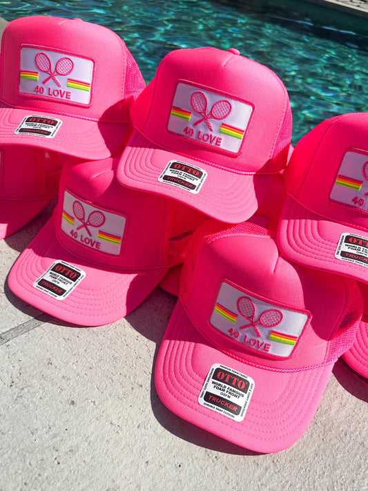Funny Tennis Trucker Hat: Customized Birthday Gift