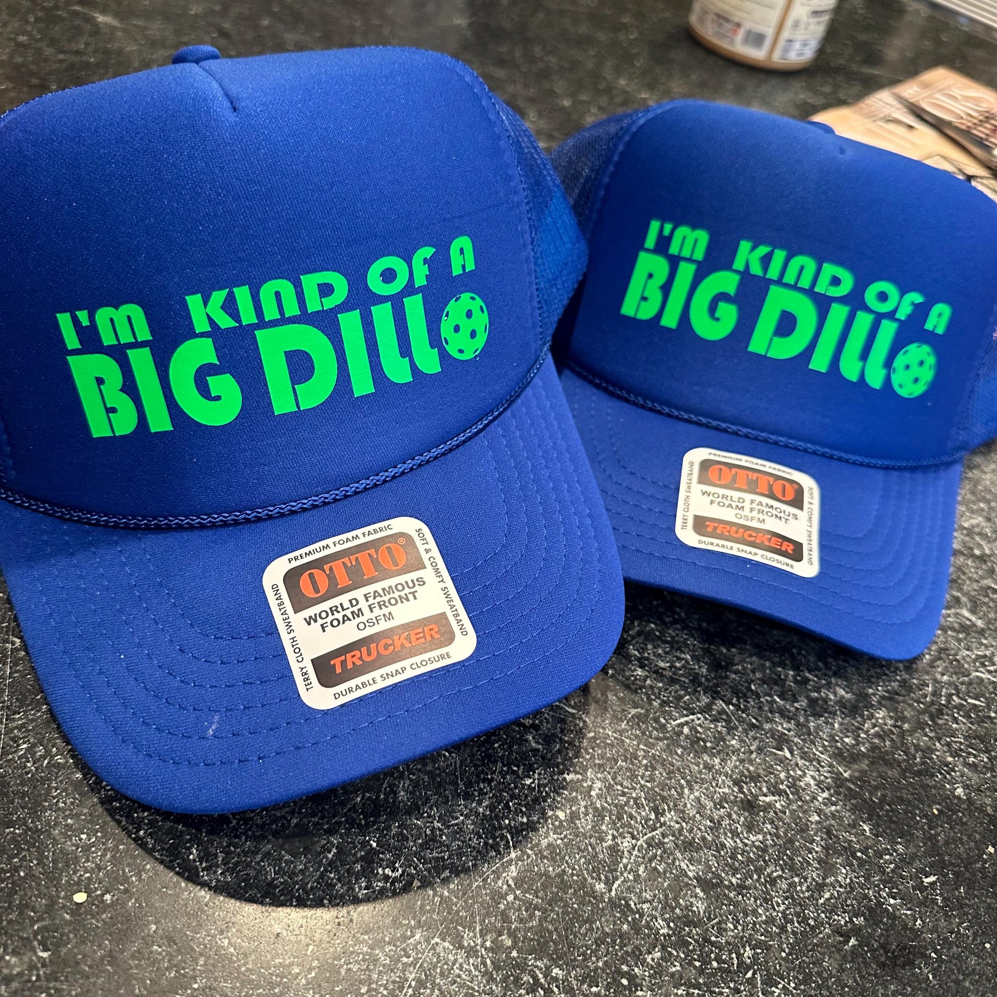 Pickleball Big Dill Trucker Hat, Funny Team Sports Cap