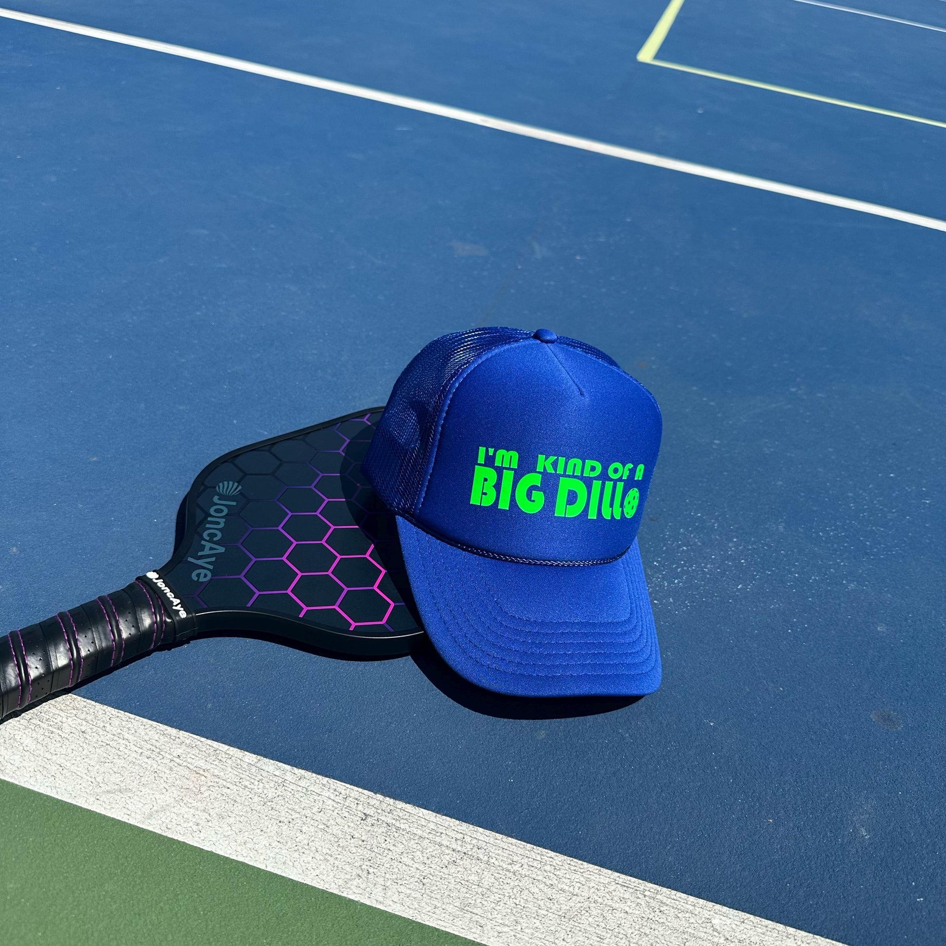 Pickleball Big Dill Trucker Hat, Funny Team Sports Cap