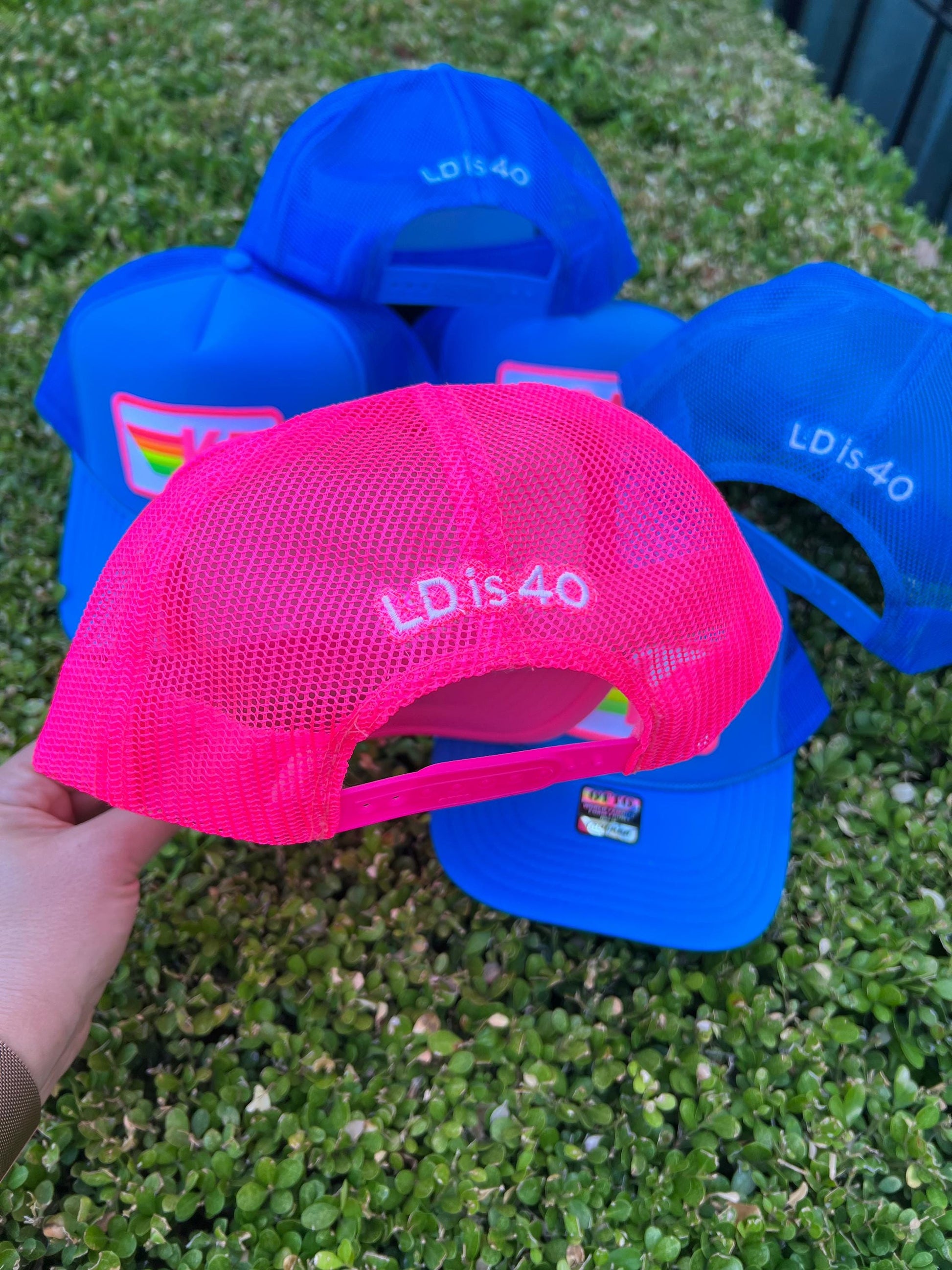 Back of Hat Embroidery Add-on, Custom text for trucker hats, personalization