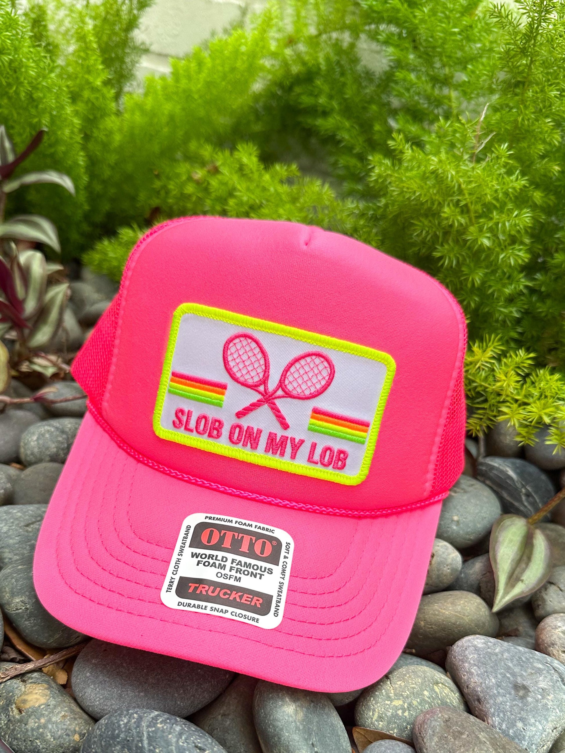 Custom Tennis Trucker Hat Cap, 40th 50th Birthday Gift ideas, Girls Weekend, Customized, team, racquets, team outfits, over served