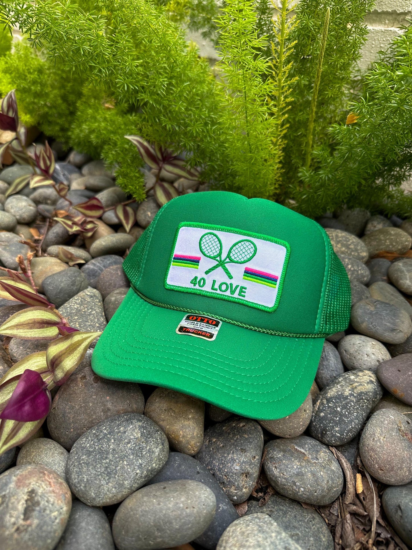 Custom Tennis Trucker Hat Cap, 40th 50th Birthday Gift ideas, Girls Weekend, Customized, team, racquets, team outfits, over served