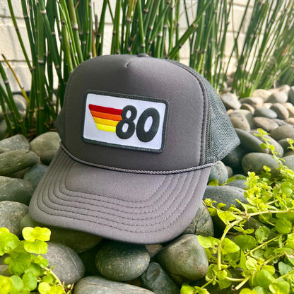Trucker Hat - Birthday Rainbow Stripes Patch