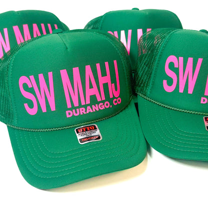 Custom Trucker Hat Cap, Girls Trip, 40th Birthday Gift ideas, Girls Weekend, Customized, Bridesmaids, Beach, 50th birthday gift favor, GOLD