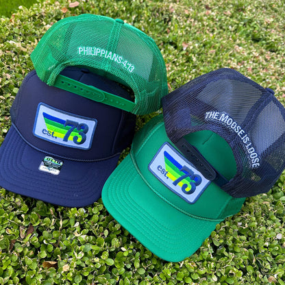 Back of Hat Embroidery Add-on, Custom text for trucker hats, personalization