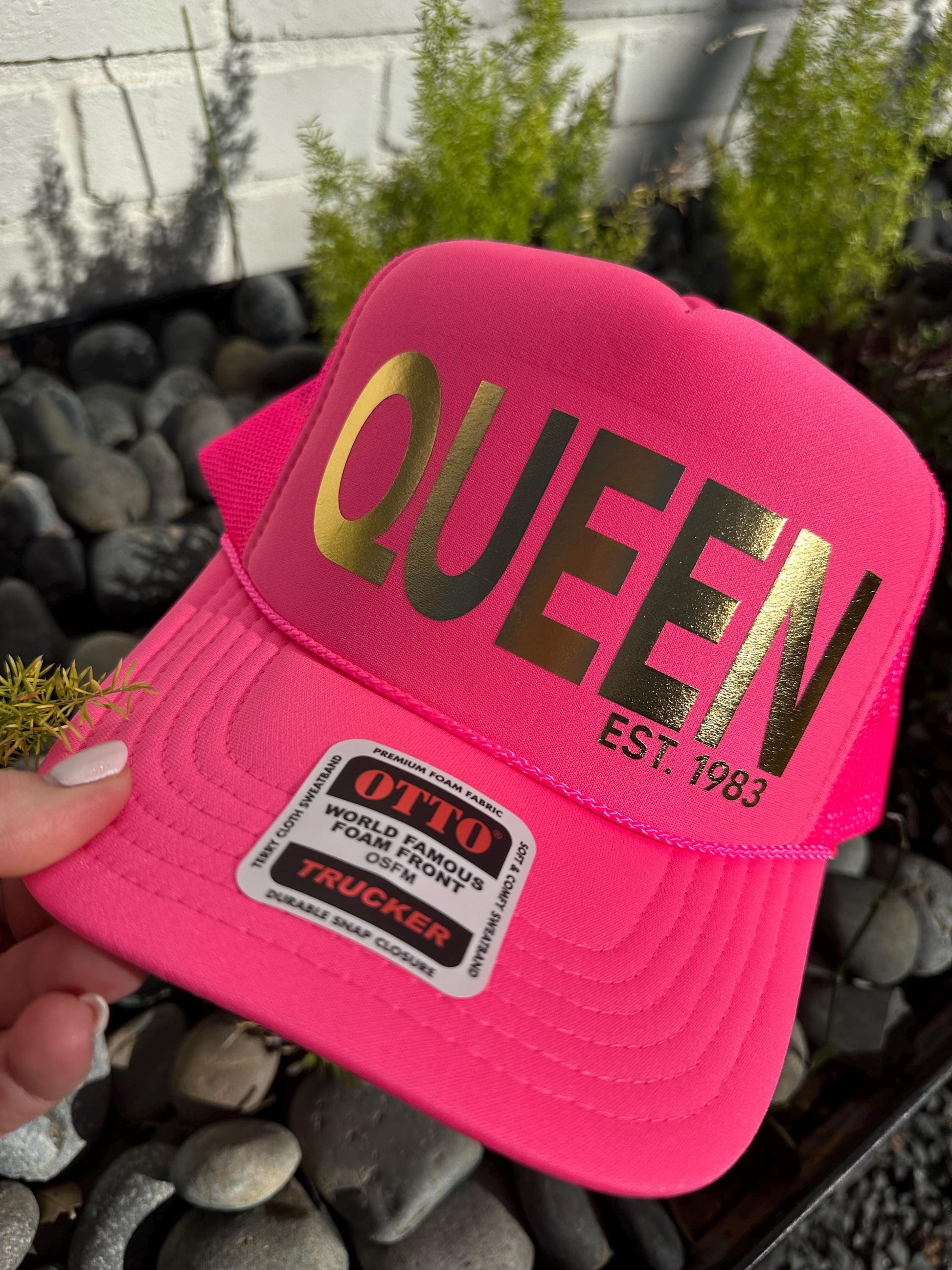 Custom Birthday Trucker Hat Cap, Girls Trip, 40th 50th Gift ideas, Girls Weekend, Customized, Beach, gold, beach babe