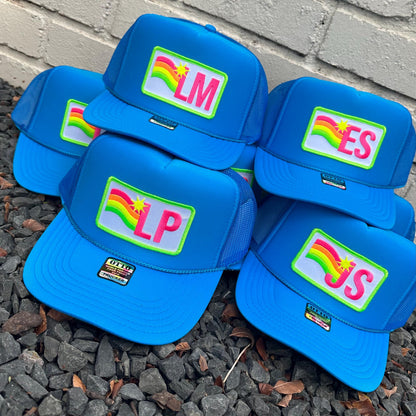 Custom Trucker Hat Cap, Girls Trip, 40th Birthday Gift ideas, Girls Weekend, Customized, Beach, 50th birthday gift favor, Sun Waves