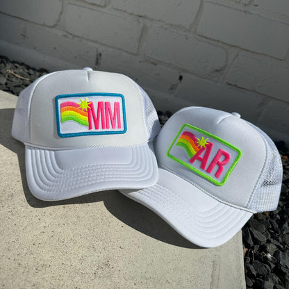Custom Trucker Hat Cap, Girls Trip, 40th Birthday Gift ideas, Girls Weekend, Customized, Beach, 50th birthday gift favor, Sun Waves