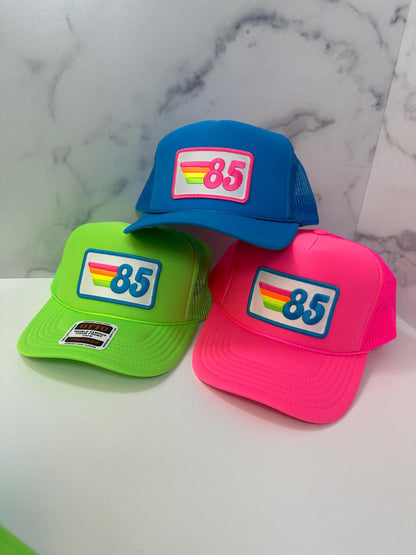 Trucker Hat - Birthday Rainbow Stripes Patch