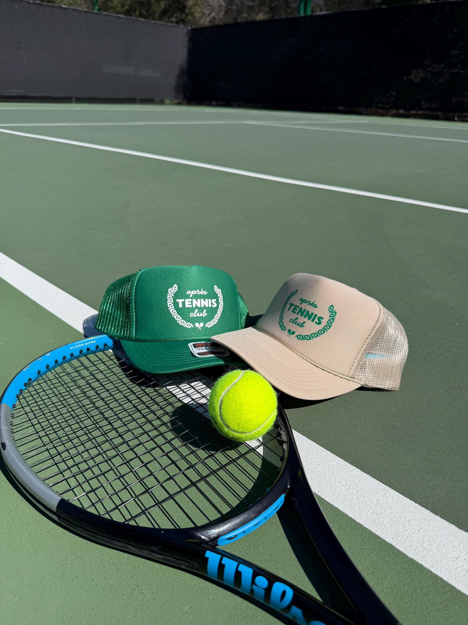Apres Tennis Team Trucker Hat, Gifts for her, doubles