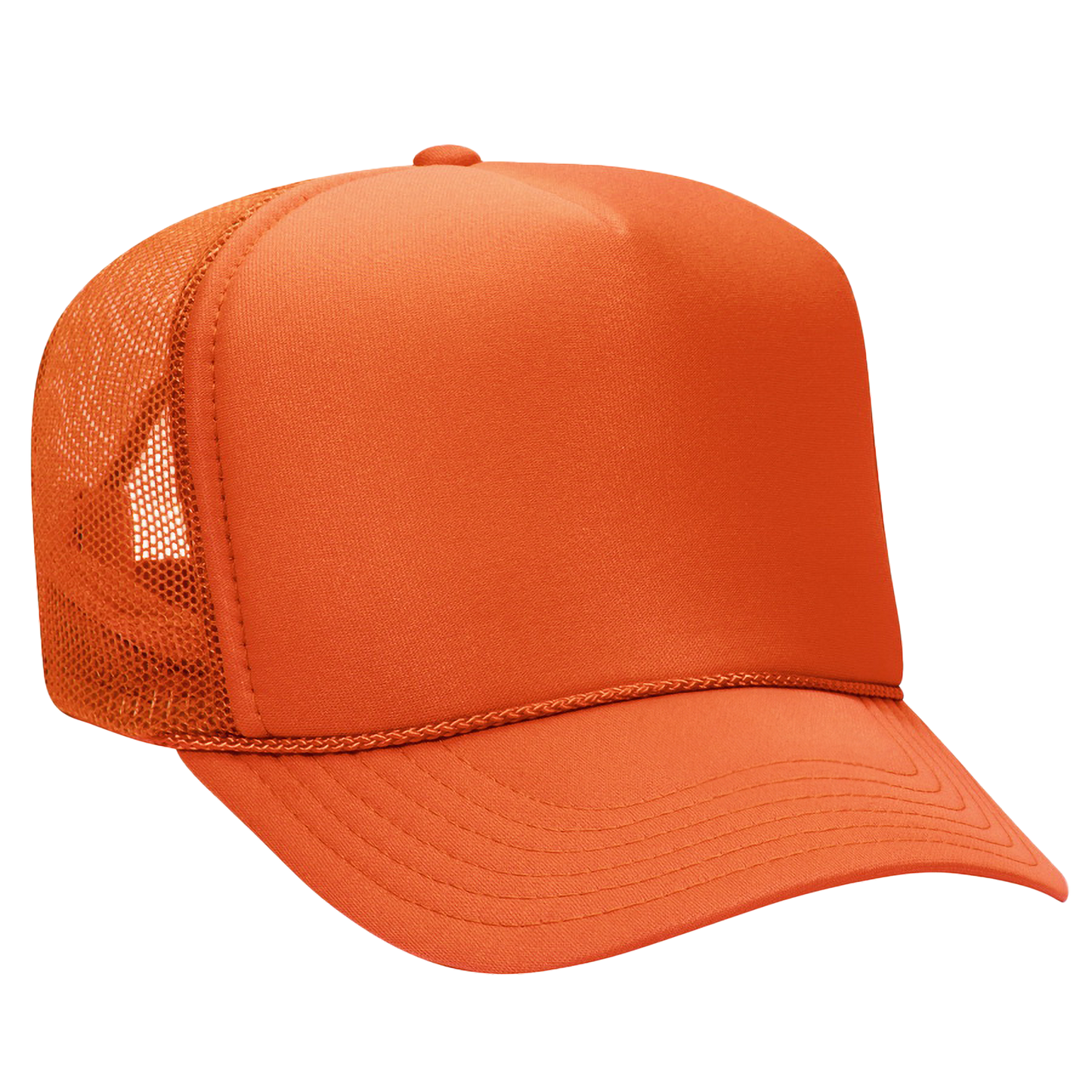 Blank orange foam trucker hat