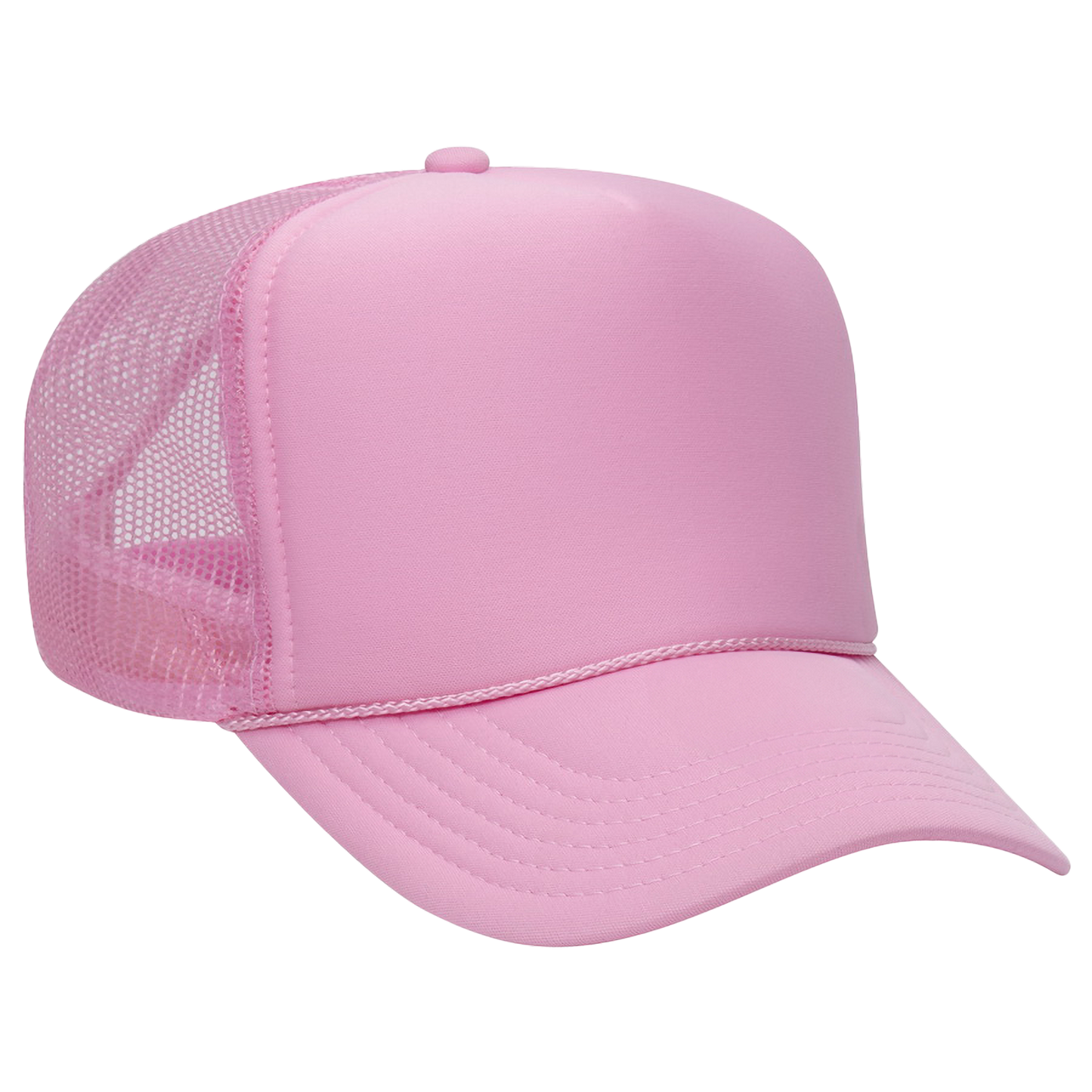 Blank pink foam trucker hat