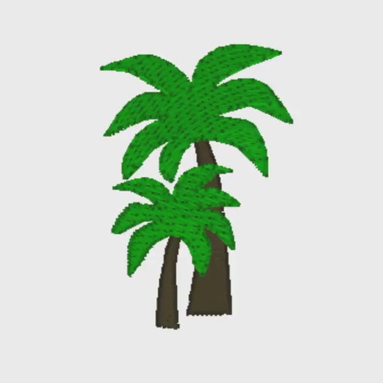 Mini Palm Tree Machine Embroidery Design (PES, DST, JEF)